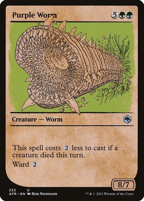 [Foil] AFR 332 Purple Worm (Showcase) U