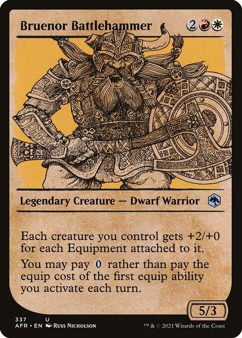 [Foil] AFR 337 Bruenor Battlehammer (Showcase) U