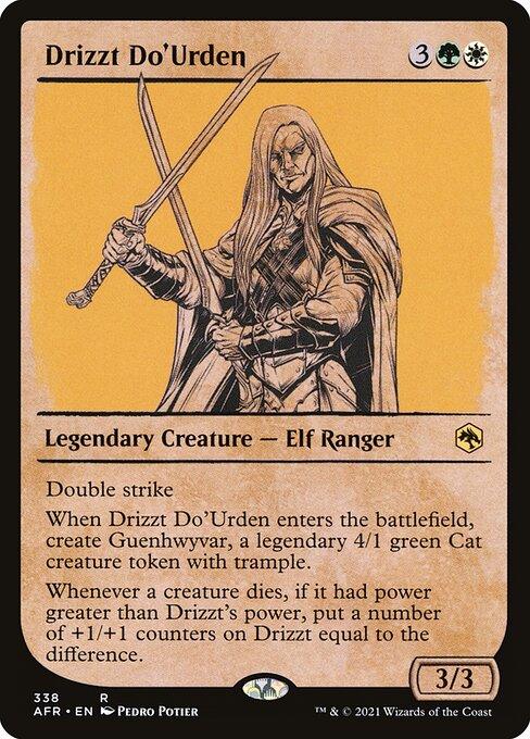 [Foil] AFR 338 Drizzt Do'Urden (Showcase) R
