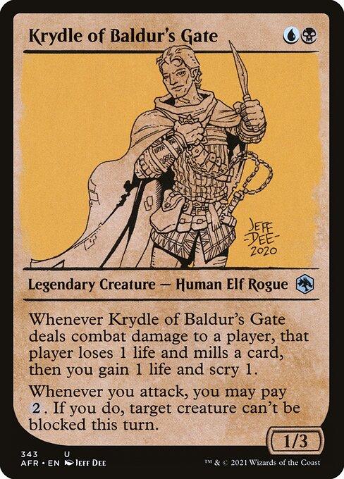 [Foil] AFR 343 Krydle of Baldur's Gate (Showcase) U