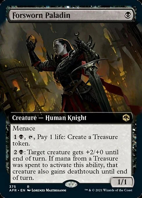 [Foil] AFR 375 Forsworn Paladin (Extended Art) R