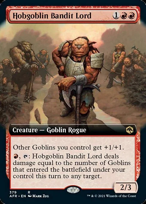 [Foil] AFR 379 Hobgoblin Bandit Lord (Extended Art) R