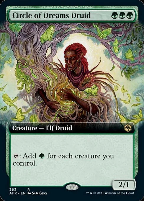 [Foil] AFR 383 Circle of Dreams Druid (Extended Art) R