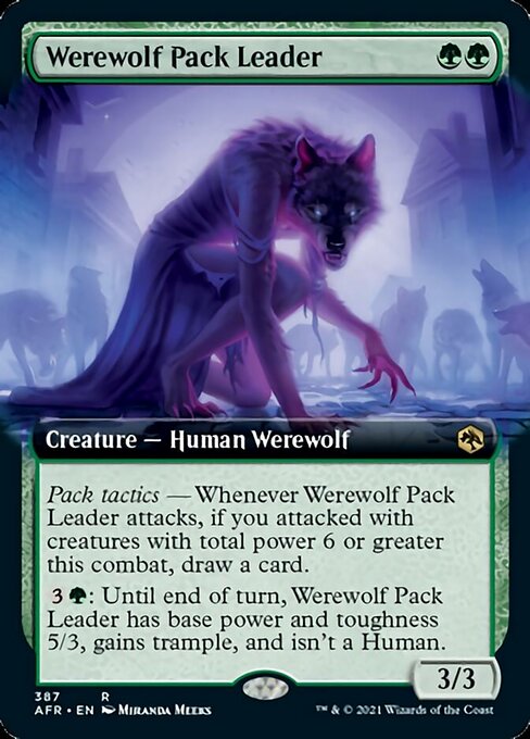 AFR 387 Werewolf Pack Leader (Extended Art) R