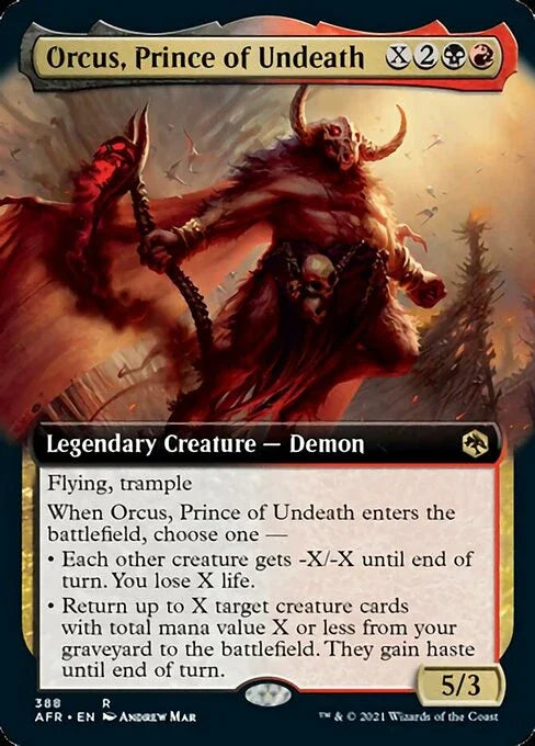[Foil] AFR 388 Orcus, Prince of Undeath (Extended Art) R