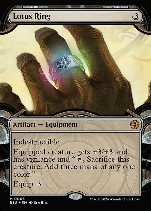[Foil] BIG 063 Lotus Ring (0063 - Raised Foil) M
