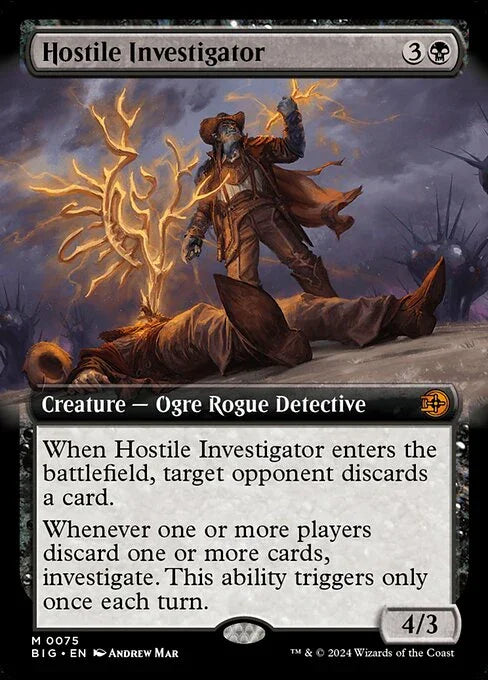 [Foil] BIG 075 Hostile Investigator (0075 - Extended Art) M