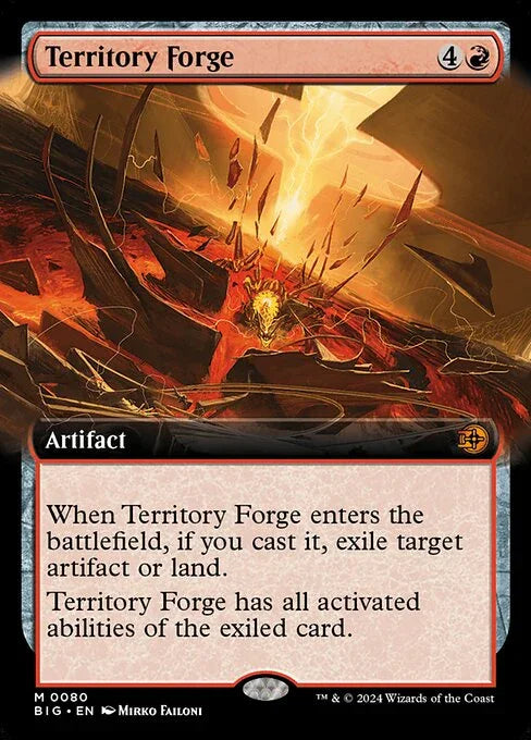 [Foil] BIG 080 Territory Forge (0080 - Extended Art) M