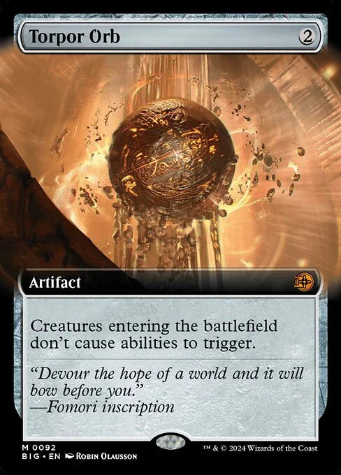 [Foil] BIG 092 Torpor Orb (0092 - Extended Art) M