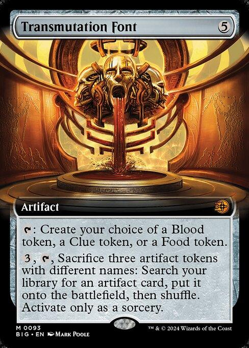 [Foil] BIG 093 Transmutation Font (0093 - Extended Art) M