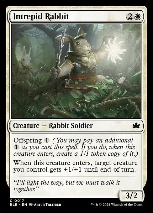 [Foil] BLB 017 Intrepid Rabbit C