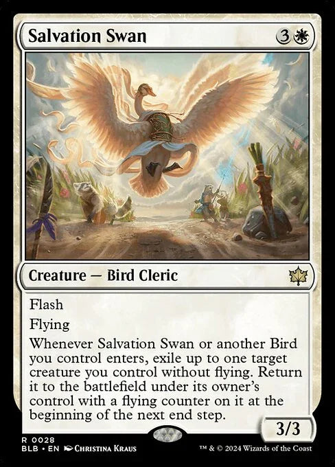 [Foil] BLB 028 Salvation Swan R