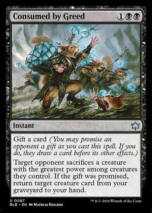 [Foil] BLB 087 Consumed by Greed U