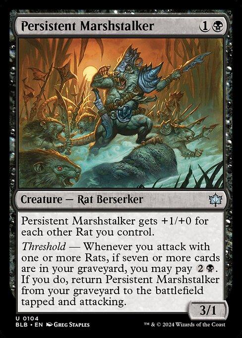 [Foil] BLB 104 Persistent Marshstalker U
