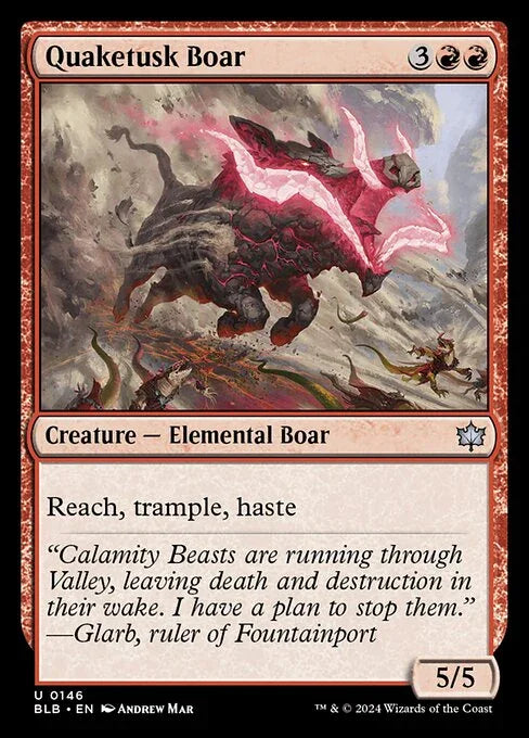 [Foil] BLB 146 Quaketusk Boar U