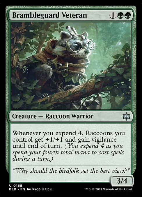 [Foil] BLB 165 Brambleguard Veteran U