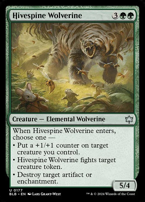 [Foil] BLB 177 Hivespine Wolverine U