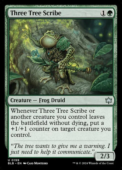 [Foil] BLB 199 Three Tree Scribe U