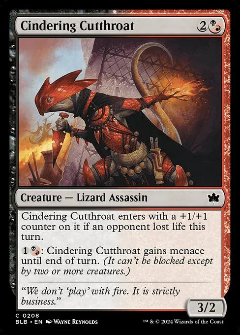 [Foil] BLB 208 Cindering Cutthroat C