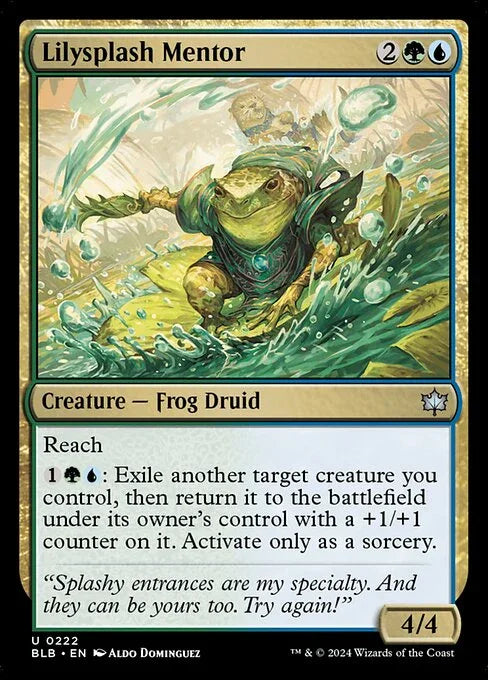 [Foil] BLB 222 Lilysplash Mentor U