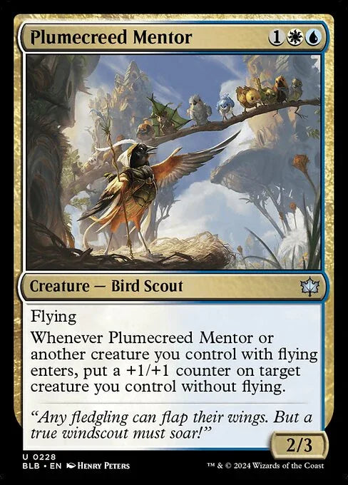 [Foil] BLB 228 Plumecreed Mentor U