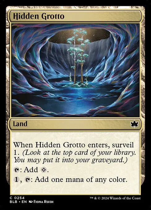 [Foil] BLB 254 Hidden Grotto C