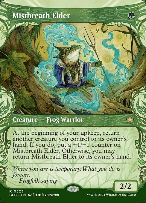 [Foil] BLB 323 Mistbreath Elder (0323 - Showcase) R