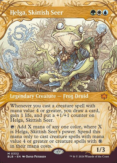 [Foil] BLB 332 Helga, Skittish Seer (0332 - Showcase) M