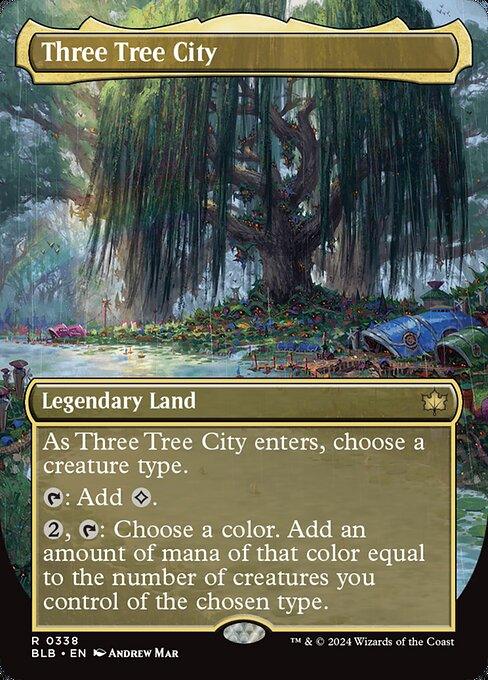 [Foil] BLB 338 Three Tree City (0338 - Borderless) R
