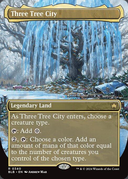[Foil] BLB 340 Three Tree City (0340 - Borderless) R