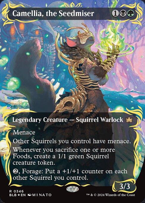 [Foil] BLB 346 Camellia, the Seedmiser (0346 - Raised Foil) R