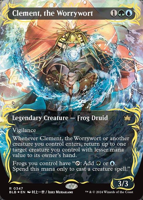 [Foil] BLB 347 Clement, the Worrywort (0347 - Raised Foil) R
