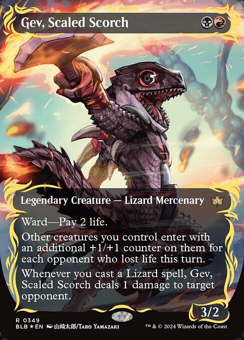 [Foil] BLB 349 Gev, Scaled Scorch (0349 - Raised Foil) R