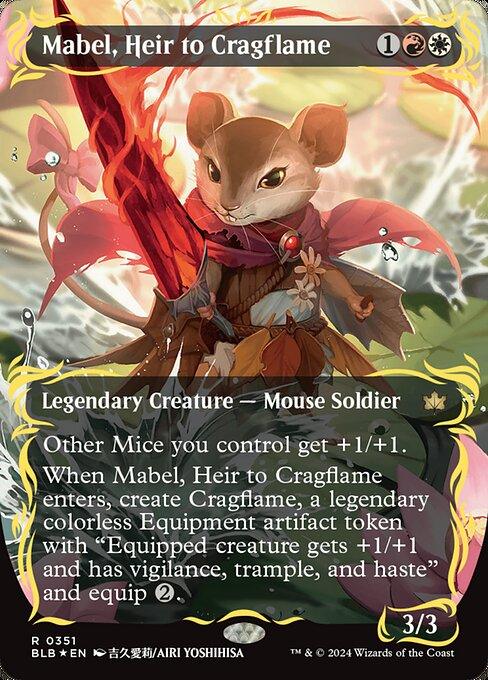 [Foil] BLB 351 Mabel, Heir to Cragflame (0351 - Raised Foil) R