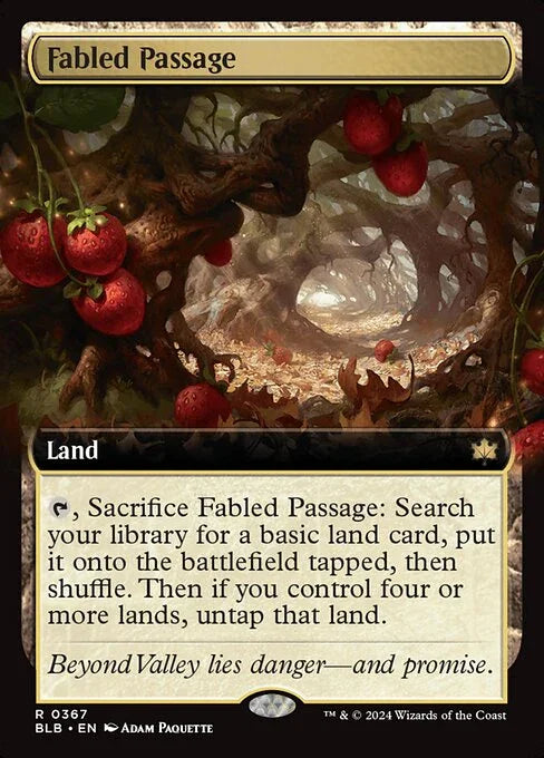 [Foil] BLB 367 Fabled Passage (0367 - Extended Art) R