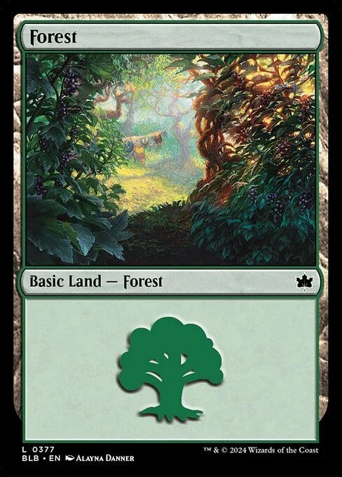 [Foil] BLB 377 Forest (0377) L