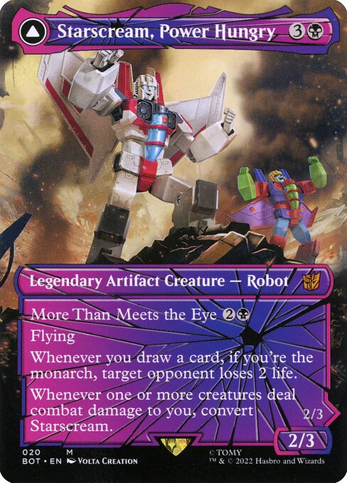 [Foil] BOT 020 Starscream, Power Hungry (Shattered Glass) M