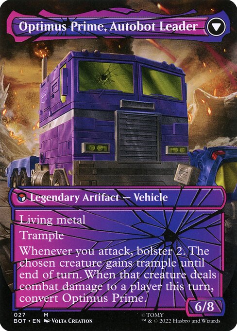 [Foil] BOT 027 Optimus Prime, Hero (Shattered Glass) M