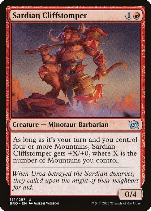 [Foil] BRO 151 Sardian Cliffstomper U