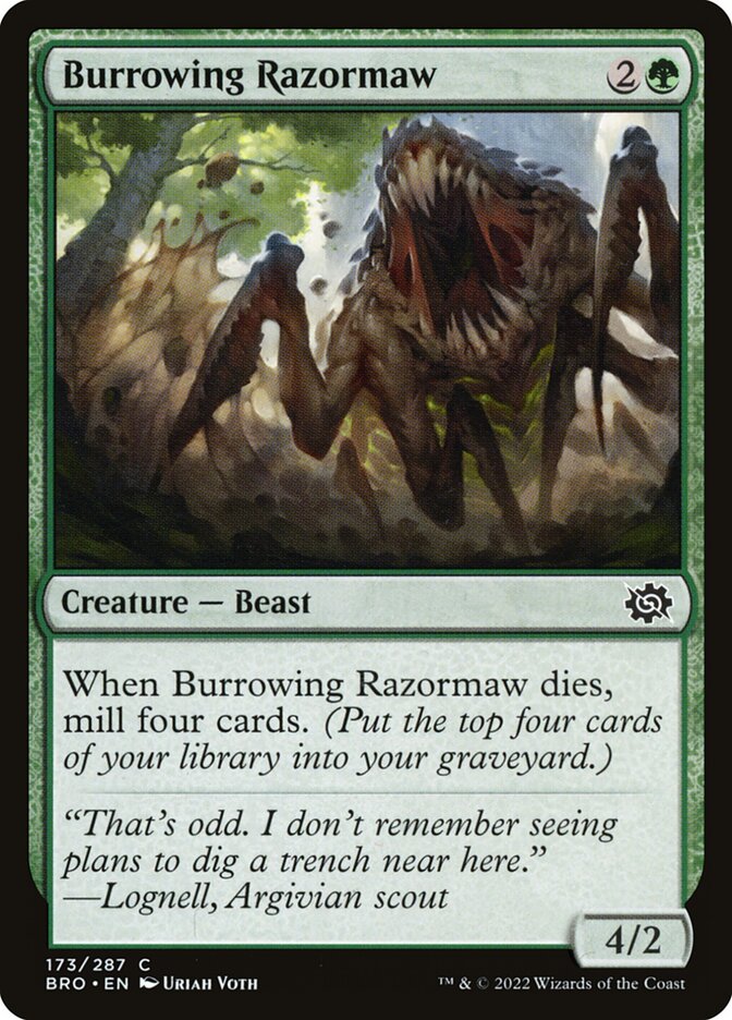 BRO 173 Burrowing Razormaw C