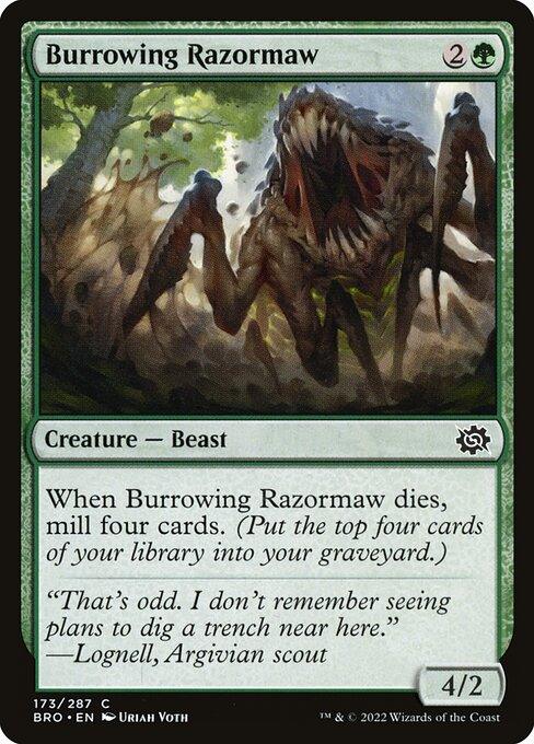 [Foil] BRO 173 Burrowing Razormaw C