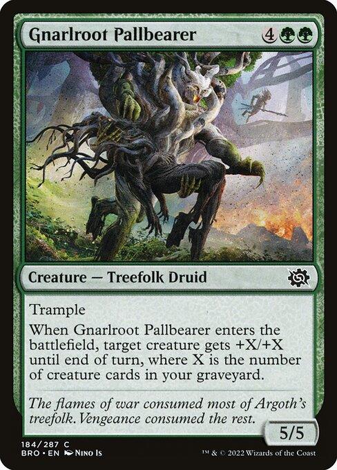 [Foil] BRO 184 Gnarlroot Pallbearer C