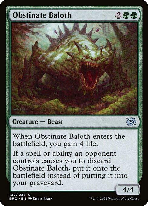 [Foil] BRO 187 Obstinate Baloth U