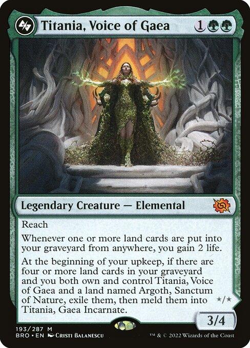 [Foil] BRO 193 Titania, Voice of Gaea M