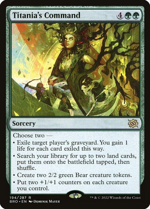 [Foil] BRO 194 Titania's Command R