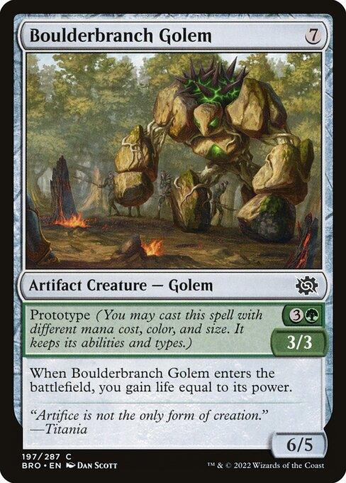 [Foil] BRO 197 Boulderbranch Golem C
