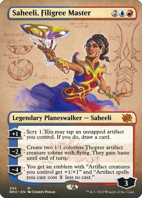 [Foil] BRO 294 Saheeli, Filigree Master (Borderless) M