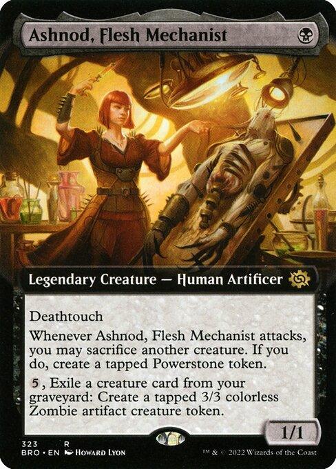 [Foil] BRO 323 Ashnod, Flesh Mechanist (Extended Art) R