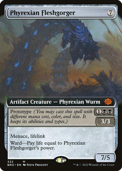 [Foil] BRO 332 Phyrexian Fleshgorger (Extended Art) M