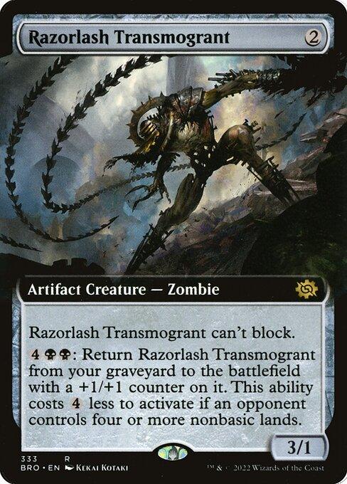[Foil] BRO 333 Razorlash Transmogrant (Extended Art) R